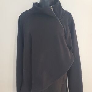 Athleta Black Fleece-Lined Jacket